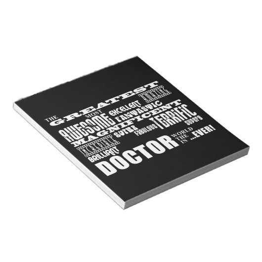 Coole moderne Fun Doctors Bestste Ärzte der Welt Notizblock (angewinkelt)
