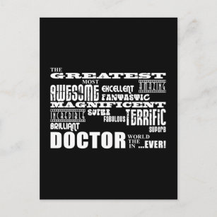 Coole moderne Fun Doctors Bestste Ärzte der Welt Postkarte