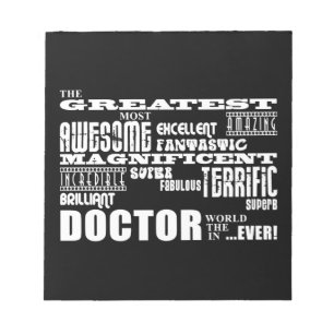 Coole moderne Fun Doctors Bestste Ärztin der Welt Notizblock