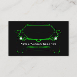 Coole moderne Glow Automotive Theme Business Cards Visitenkarte