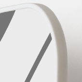 Coole, moderne graue, weiße, schlanke Streifen Pickleball Schläger (Linke Seite)