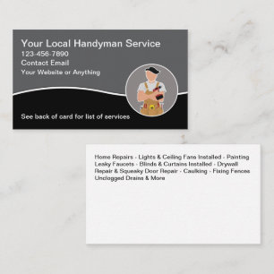 Coole moderne Handyman-Dienste - Neu Visitenkarte