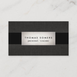 Coole moderne Imitate Silver Personal Trainer Visitenkarte