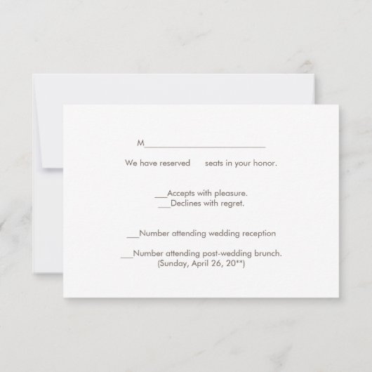 Coole moderne Imitate Silver Sequins UAWG RSVP Karte (Rückseite)