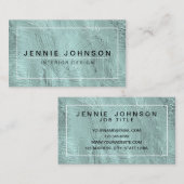 Coole moderne Innenarchitekt-Geschäfts-Karte Visitenkarte (Vorne/Hinten)