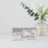 Coole moderne Klempner Sink Faucet Business Cards Visitenkarte (Stehend Vorderseite)