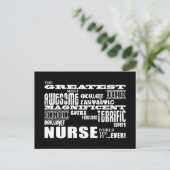Coole moderne Krankenschwestern: Beste Krankenschw Postkarte (Stehend Vorderseite)