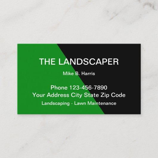 Coole moderne Landschaft Business Card Einzigartig Visitenkarte (Vorderseite)
