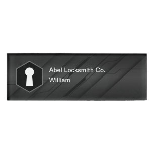 Coole moderne Locksmith Theme Personaldatenträger Namenschild