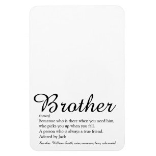 Coole moderne lustige beste Bruder aller Zeiten De Magnet