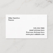 Coole moderne Maler-Visitenkarten Visitenkarte (Rückseite)