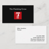 Coole moderne Maler-Visitenkarten Visitenkarte (Vorne/Hinten)
