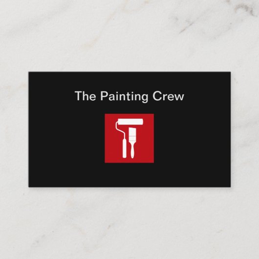 Coole moderne Maler-Visitenkarten Visitenkarte (Vorderseite)