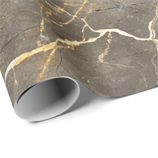 Coole moderne Marmorsteinstruktur Geschenkpapier (Rolleneckpunkt)