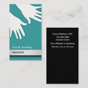 Coole moderne Massage Business Cards Visitenkarte