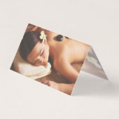 Coole moderne Massagetherapie Visitenkarten (Rückseite)