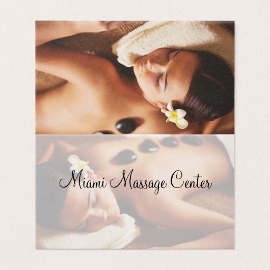 Coole moderne Massagetherapie Visitenkarten (Außenseite Aufgefaltet)