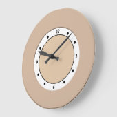 Coole, moderne Messingrahmen für alle Farben Große Wanduhr (Winkel)