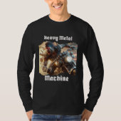 Coole moderne Metallgitarre T-Shirt (Vorderseite)