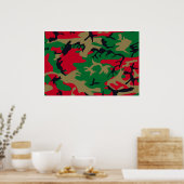 Coole moderne militärische Camouflage-Design Poster (Küche)