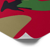 Coole moderne militärische Camouflage-Design Poster (Ecke)