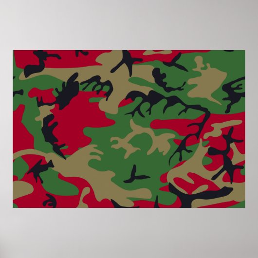 Coole moderne militärische Camouflage-Design Poster (Vorne)
