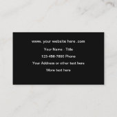 Coole moderne Minimalistische Automotive Visitenkarte (Rückseite)
