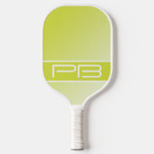Coole moderne Minimalistische Initialen sorgen für Pickleball Schläger (Vorderseite)