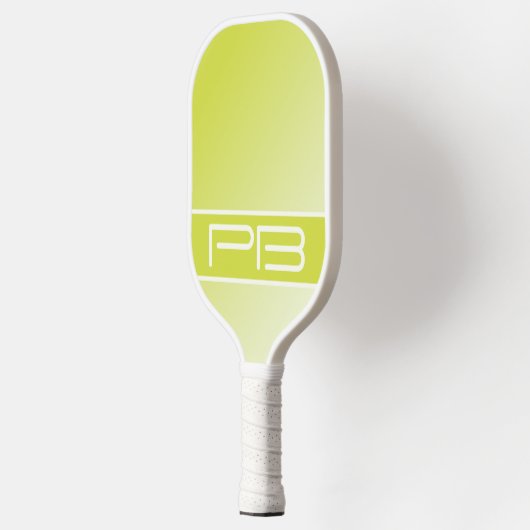 Coole moderne Minimalistische Initialen sorgen für Pickleball Schläger (Links)