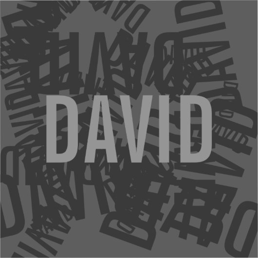 Coole, moderne Namenssammlung in Schwarz und Grau Aufkleber (Vorderseite)