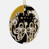 Coole moderne Optometriker Phoroptor Linsen Keramikornament (Rechts)