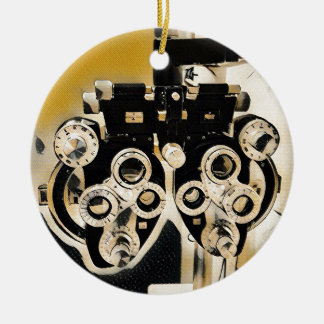 Coole moderne Optometriker Phoroptor Linsen Keramikornament