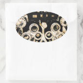 Coole moderne Optometristen Phoroptor-Objektive Ovaler Aufkleber (Tasche)