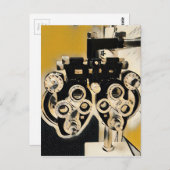 Coole moderne Optometristen Phoroptor-Objektive Postkarte (Vorne/Hinten)