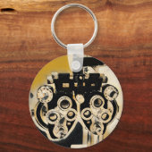 Coole moderne Optometristen Phoroptor-Objektive Schlüsselanhänger (Vorderseite)