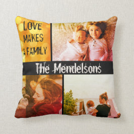 Coole moderne personalisierte Namensmitteilung und Kissen