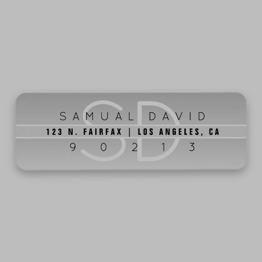 Coole moderne Rücksendeadresse