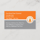 Coole moderne Schädlingsbekämpfungsmittel Kontroll Visitenkarte (Vorderseite)