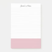 Coole, moderne, schlichte Farbkombination Rosa Lin Post-it Klebezettel (Vorderseite)