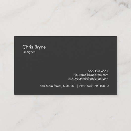 Coole, moderne Schwarz und Rose Gold Streifen 2 Visitenkarte (Rückseite)