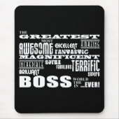 Coole moderne Spaß-Chefs: Bestster Chef Mousepad (Vorne)