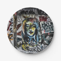 Coole moderne Stadt Graffiti Street Art