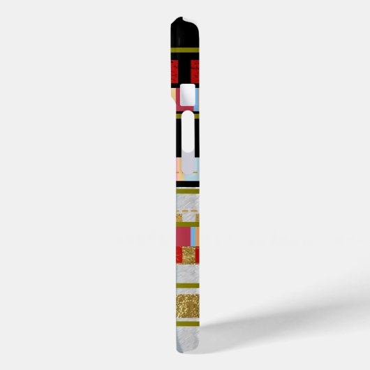 Coole, moderne Streifen Case-Mate iPhone Hülle (Rückseite / Links)