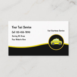 Coole moderne Taxi-Fahrer Visitenkarten Visitenkarte