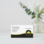 Coole moderne Taxicab Driver Business Cards Visitenkarte (Stehend Vorderseite)