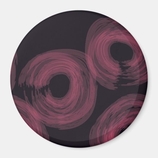 Coole, moderne, trendige Aquarellbilder Magnet (Vorne)