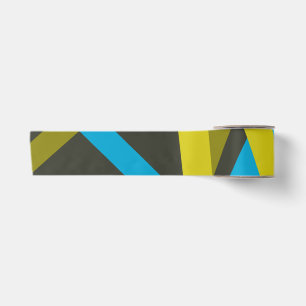 Coole, moderne, trendige geometrische Wege fließen Satinband