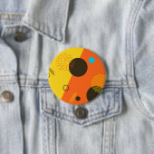 Coole, moderne, trendige, urbane Memphis-Illustrat Button (Beispiel)