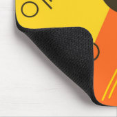 Coole, moderne, trendige, urbane Memphis-Illustrat Mousepad (Ecke)