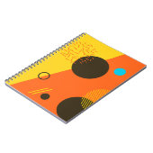 Coole, moderne, trendige, urbane Memphis-Illustrat Notizblock (Linke Seite)